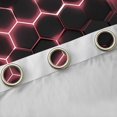 thumbnail image 4 of Manfei Abstract Geometric Geometric Blackout Curtains,Honeycomb Hexagon Curtains Pack of 2 (38x45 Each),Dered Black Window Curtains For Boy Kid,Breathable Home Decor, 4 of 6