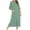 A-Light Green320, variant on Puliio Robes For Women Solid Color Quarter Sleeve Loose Maternity Nursing Bathrobe Dress Lightweight Cozy Nightgown,Size S