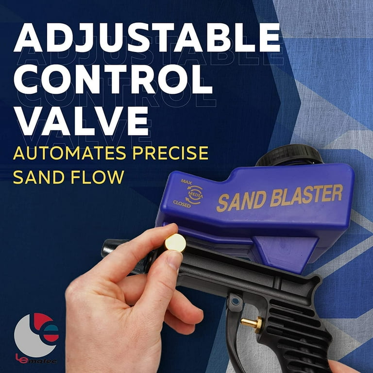 Sandblast Cabinet Mini Sandblaster with Foot Pedal Light Gun