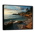 thumbnail image 2 of Designart "Serene Coastline I" Landscapes Floater Framed Canvas Art Print, 2 of 7