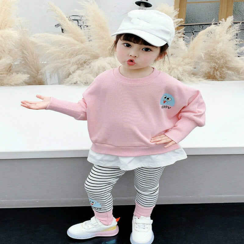Bebe Vetements Ensemble Tenues Enfants Survetements Pour Filles Garcon Pull Sweat Enfants Outwear Enfant Pantalon Ensembles Casual Sportswear Walmart