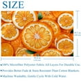 thumbnail image 5 of Oranges Soft and Warm Microfiber Printed Throw Blanket, Lightweight for Sofa, Bed, Couch, Office, and Camping - Blanket and Throws Collection, 5 of 6