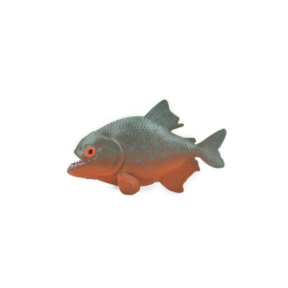 Fish, Red Bellied Pranha, Museum Quality, Hand Painted, Realistic, Rubber Fish, Figure, Model, Replica, Toy, Kids, Educational, Gift, 2 3/4" CH505 BB156