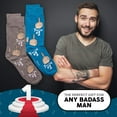 thumbnail image 2 of Foozys Mens Crew Socks | Late Night Party & Up to No Good Novelty Socks | 2 Pair (Youre #1), 2 of 5