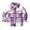 Purple, variant on HCYSFG Boys Plaid Checked Warm Lined Coat Heavyweight Button Down Sweatshirt Trendy Relaxed Fit Comfy Everyday Fall Winter Jacket