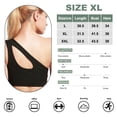 thumbnail image 2 of Ropa interior deportiva push-up para mujer, sujetador deportivo sexy de sujeción media a alta, top de fitness con copas desmontables, color negro, 2 of 5