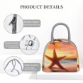 thumbnail image 3 of Lafuoo Starfish Sunset Sea Beach Pattern Large Portable Insulated Lunch Bag, Waterproof Zipper Insulated Lunch Bag for Men and Women-One Size, 3 of 7