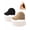 Black+khaki, variant on Women's Wide Brim Sun Visor Hat, 2026 New Wide Brim Sun Visors For Women UPF 50+ Open Top Cap