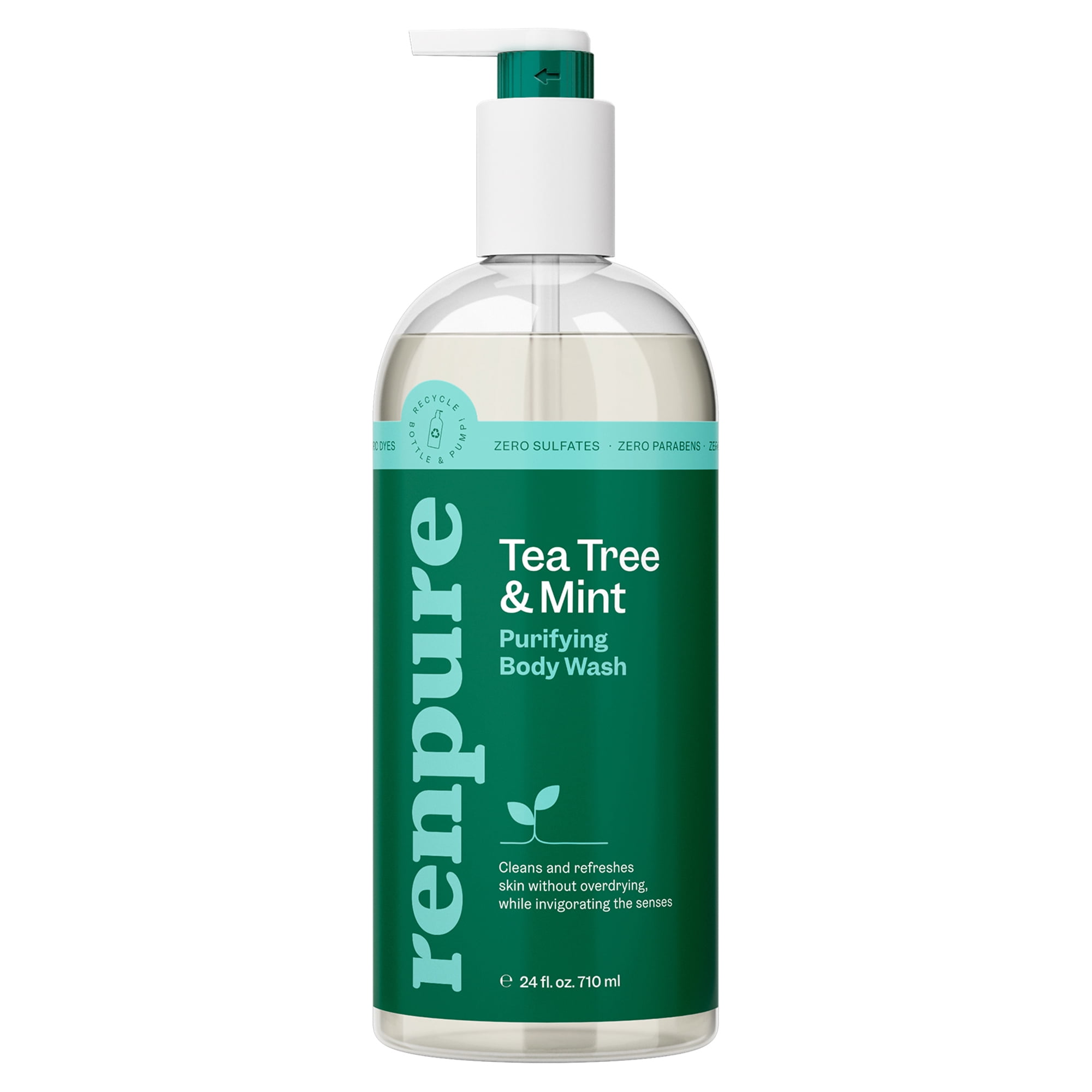 Renpure Tea Tree Mint Purifying Body Wash For All Skin Types 24 Fl