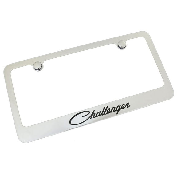 Dodge Challenger Classic Chrome Metal License Plate Frame