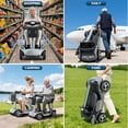 thumbnail image 5 of GLIDEZONE 4 Wheels Mobility Scooter with Charger & Basket for Seniors, Electric Powered Folding Wheelchair Device with 35 Miles for Travel, 5 of 7