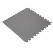 FlooringInc Nitro Flex Protective Garage Flooring Tiles, 20.5x20.5, 8 Tiles, 23.36 Sqft, Diamond Pattern, Light Gray