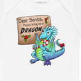 thumbnail image 4 of Inktastic Dear Santa, Please Bring Me a Dragon- Christmas wish Boys or Girls Baby Bodysuit, 4 of 5