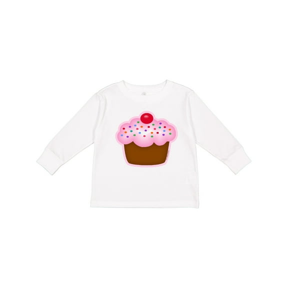 Inktastic Cupcake Girls Long Sleeve Toddler T-Shirt