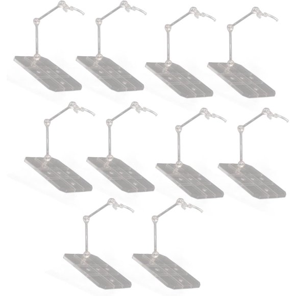 Support de Figurine d'Action, Support d'Affichage de Figurine d'Anime Transparent, Support de Modèle en Acrylique Robuste, Décoration Intérieure Polyvalente, 10 Ensembles, Figurines de 6 Pouces, Bonne Stabilité, Premium
