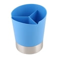 thumbnail image 1 of Toystoory Caja de distribución de Bar, tienda de té de la leche, taza de paja, cuchara de barman, dispensador de vajilla, soporte organizador Mostrada azul, 1 of 6