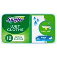 thumbnail image 1 of Swiffer Sweep + Mop, Wet Pads Refill, Floor Cleaner, Cleaning Cloths, Fresh, 12 Count, 1 of 15