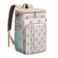 thumbnail image 1 of Daisy Bloom Pattern Cooler Backpack - 20L Insulated Picnic Backpack with Tablet Compartment for Convenience, 1 of 5
