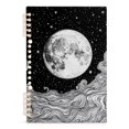 thumbnail image 7 of FORMRS 1-Subject Spiral Notebook 8" x 5" College Ruled 60 Refillable Sheet A5 Hard Cover, 2 Pack, Black Moon, 7 of 7