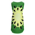 thumbnail image 3 of My Kiwi Fruit Costume Sleeveless U-Neck Fake Two Piece Dress luxury dresses elegant dresses plus sizes, 3 of 6