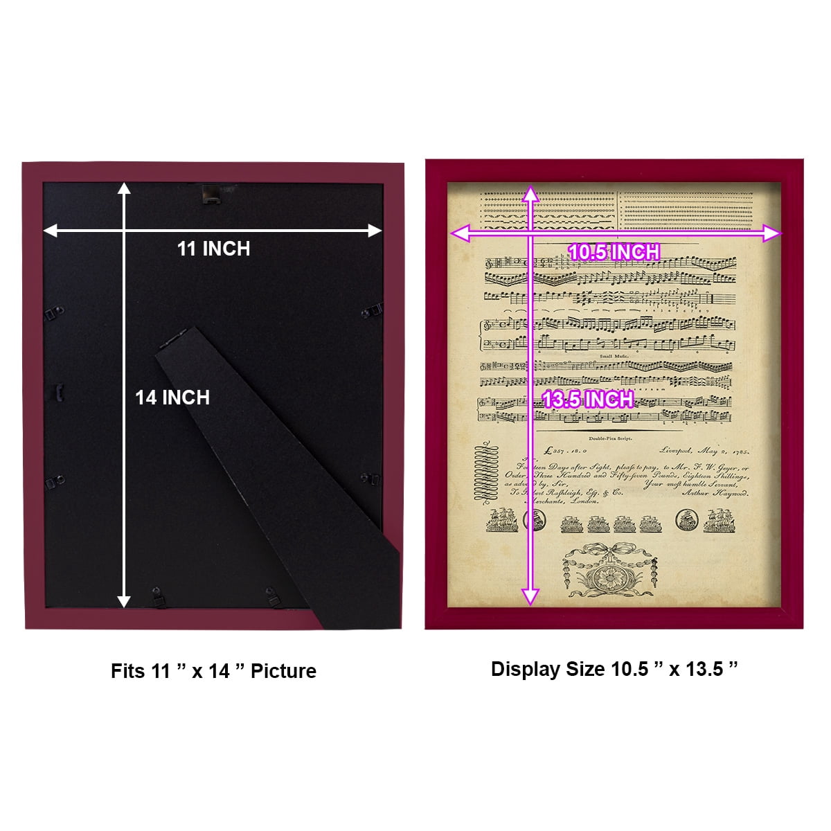 Deckled Encyclopediae V (AS) -Framed Print w/glass-Cherry Red