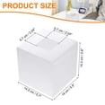 thumbnail image 2 of Cubierta para caja de pañuelos Uxcell con base Soporte cuadrado para pañuelos de acrílico Dispensador de papel para pañuelos faciales, 2 of 6