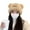 Khaki, variant on Mosey Women Winter Hat Cartoon Bear Ear Decor Thick Plush Pure Color Elastic Thick Warm Windpoof Soft Fuzzy Anti-slip Lady Beanie Cap