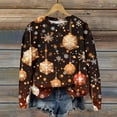 thumbnail image 5 of Festive Christmas Sweater for Men and Women Unisex Holiday Pullover with Red and White Christmas Tree and Snowflake Design, 5 of 5