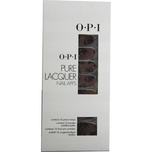 OPI by OPI Pure Lacquer Nail Apps--Pink & Black Lace--16 pre-cut strips(D0102HHM67V.)