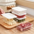 thumbnail image 4 of YIKA Tupperware Container Transparent With Lid Refrigerator Preservation Box Kitchen Food Grade Ginger Garlic Storage Box Meat Refrigerator Box Hot Pot Side Box Kitchen Storage white, 4 of 8