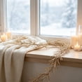 thumbnail image 5 of Christmas Rattan with Glitter Gold Powder Leaves, Champagne White Christmas Tree Decor Holiday Ambiance Ornaments, 71 Inch, 5 of 6