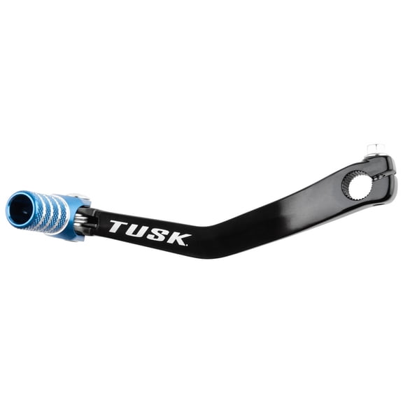 Tusk Folding Shift Lever Black/Blue Tip - Fits: Kawasaki KFX 400 2003-2006