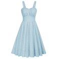 thumbnail image 1 of Vestido Belle Poque para invitadas a la boda, azul claro, Aline Swing, 1 of 9
