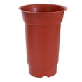 thumbnail image 1 of thinsony Résine Rond Croissant Orchidée Pot Jardin Décoratif Pots Épais Planteur Respirant pour Graines Plantes Fleurs Brique Rouge, 1 of 9
