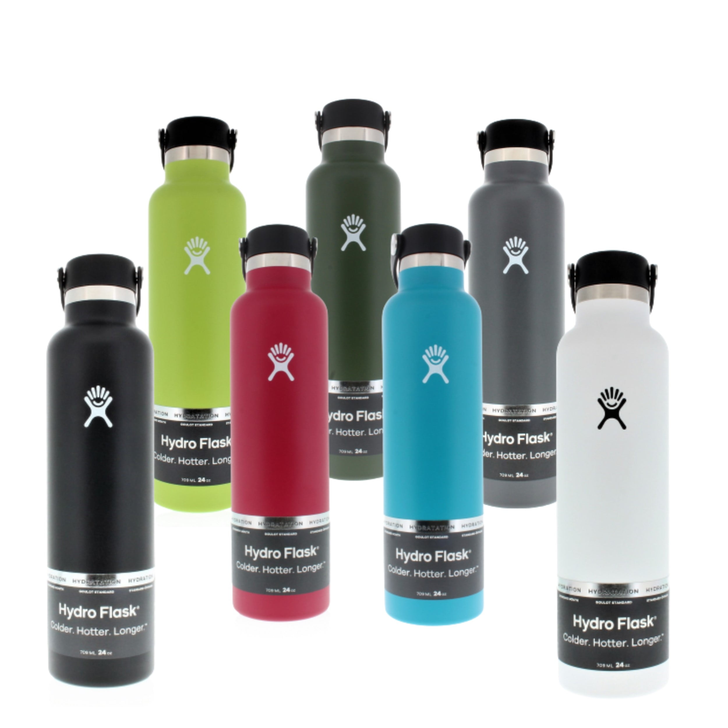 Hydro Flask Standard Mouth Water Bottle with Flex Cap Snapper 24oz