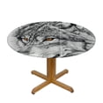 thumbnail image 3 of Orinice Wolf Round Table Cover Stain Resistant Washable Indoor Outdoor Tablecloth Kitchen Dining Wedding Parties Waterproof 100% Polyester Fiber 42-46, 3 of 8