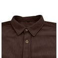 thumbnail image 6 of Men's Corduroy Button Down Shirts Lightweight Long Sleeve Shacket Jackets with Pockets Casual Comfy for Work to Weekend Outdoor, 6 of 7