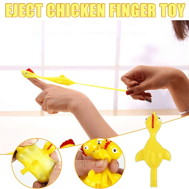 Sling Shot Finger Toys 10PCS Mini Rubber Figures Finger Sling Shot Toys Party Favors Funny Gag Gifts For Kids Teens Boys Great For Flying Games And Part