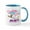 White/Blue Inside, variant on CafePress - Snoopy And Woodstock Dashing Through Sn Mug - 11 oz Ceramic Mug - Novelty Coffee Tea Cup