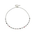 thumbnail image 3 of Collar de cristal y diamantes Yashi con cadena de clavícula de mujer modelo 22775, 3 of 4