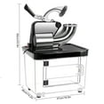 thumbnail image 3 of Happydeer Snow Cone Machine, 300kgs/h Stainless Steel Ice Shaver with Dual Blades, 110V Electric Snow Cone Maker, Ice Crusher, Shaved Ice Machine with On/Off Switch for Home, Party, Restaurant, Bar, 3 of 13