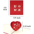 thumbnail image 2 of Tarjeta emergente 3D hecha a mano del día de San Valentín con sobres, tarjeta de boda, tarjetas de acción de gracias, tarjetas de felicitación, tarjeta de cumpleaños, acción de gracias Xemadio WRJM-468, 2 of 6
