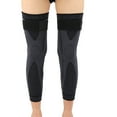 thumbnail image 5 of 1 Pcs Compression Knee Pads Support Black Lengthen Stripe Sport Sleeve Protector Elastic Long Kneepad Brace Volleyball Running (Black with Bandage,3XL weigth 110-130KG), 5 of 7