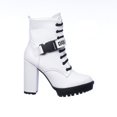 thumbnail image 2 of Botas Para Mujer Con Broche Casuales Modernas Tipo Piel Blanco 024D3U blanco 27 Love Clasben 024D3U, 2 of 7
