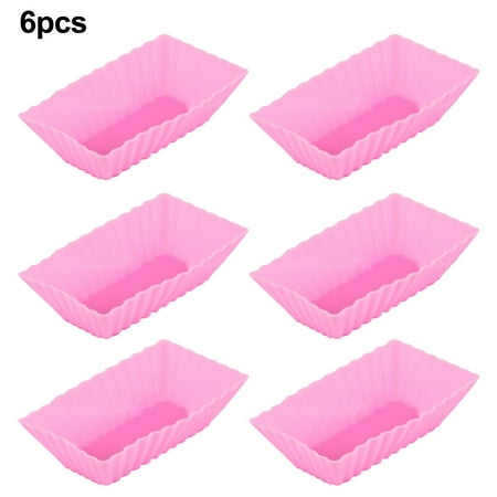 

6 x Cup Cake Silicone Baking Mould Cupcake Case DIY Bake Mold Muffin