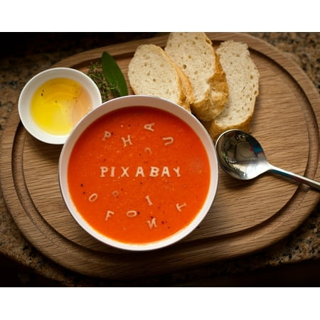 Canvas Print Soup Logo Breakfast Toast Font Pixabay Stretched Canvas 10 x