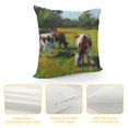 thumbnail image 4 of Orinice Impressionist Painting Graphic Decorative Throw Pillow Cover for Home Couch Living Room Bed Sofa 22x22in, 4 of 5