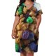 thumbnail image 2 of Un tazón de Capt. Crunch con Crunchberries. Vestido holgado con bolsillos. Vestidos africanos para mujer. Vestidos de cóctel., 2 of 6