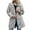 Grey, variant on Pisexur Women's Rain Jacket Long Waterproof Raincoat with Hood Outdoor Lightweight Windbreaker Rain Jacket Waterproof for Outdoor Ski