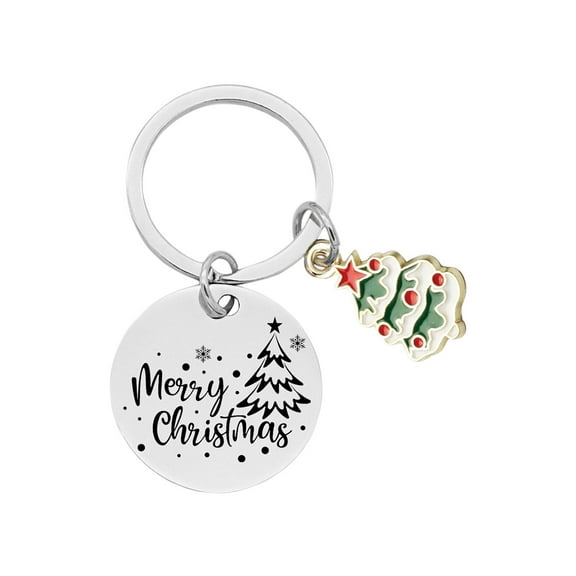 Christmas Keychain Pendant With Wishing Words for Car and Bag Accessories, Holiday Key Ring, Perfect for Christmas Gifts, Stocking Stuffers, Ideal for Holiday-Themed Key Holders